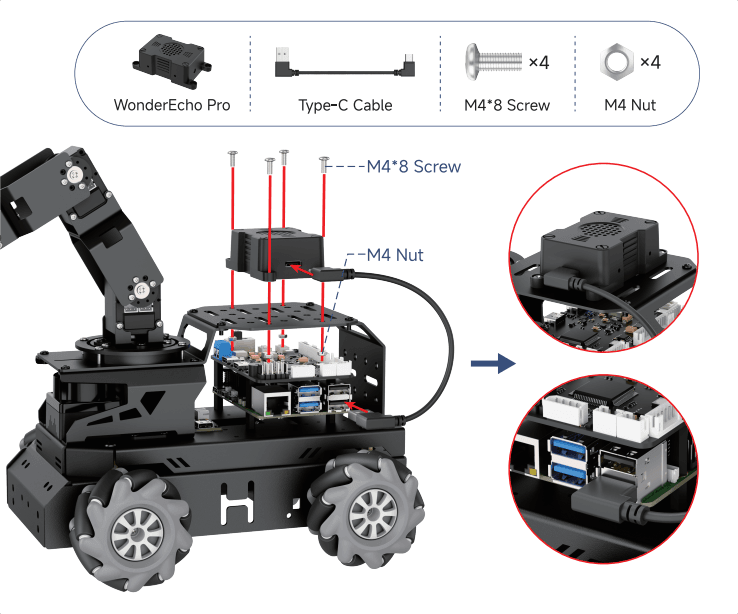 Keep AI services and motion authority in the host application.